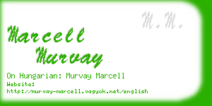 marcell murvay business card